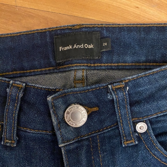 Frank & oak skinny jeans, dark blue, mid-rise - Picture 2 of 4